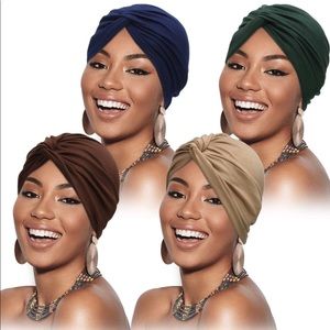 Covers hair with colorfully